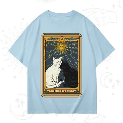 Purplehecate The Lovers Cat Tarot Card T-Shirt