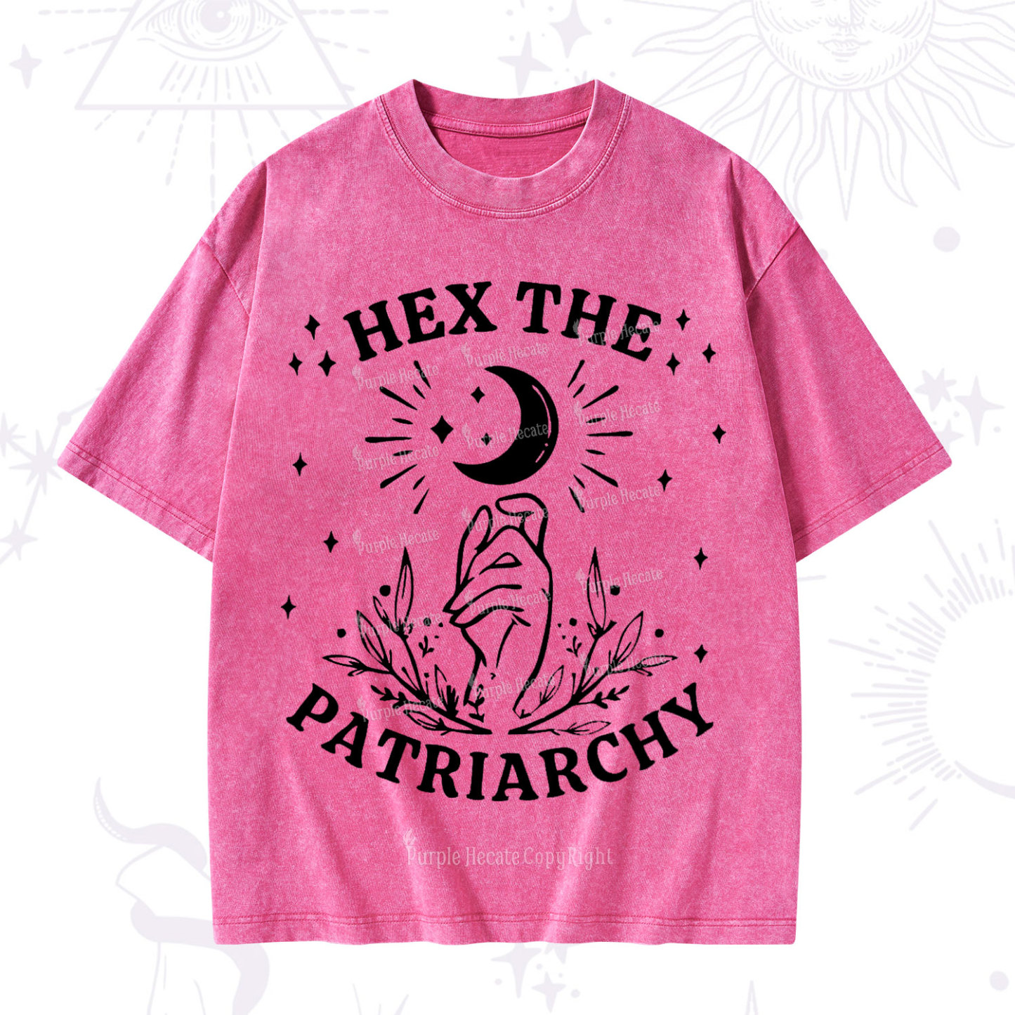Purplehecate Hex The Patriarchy Washed T-Shirt
