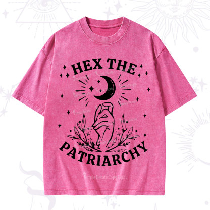 Purplehecate Hex The Patriarchy Washed T-Shirt
