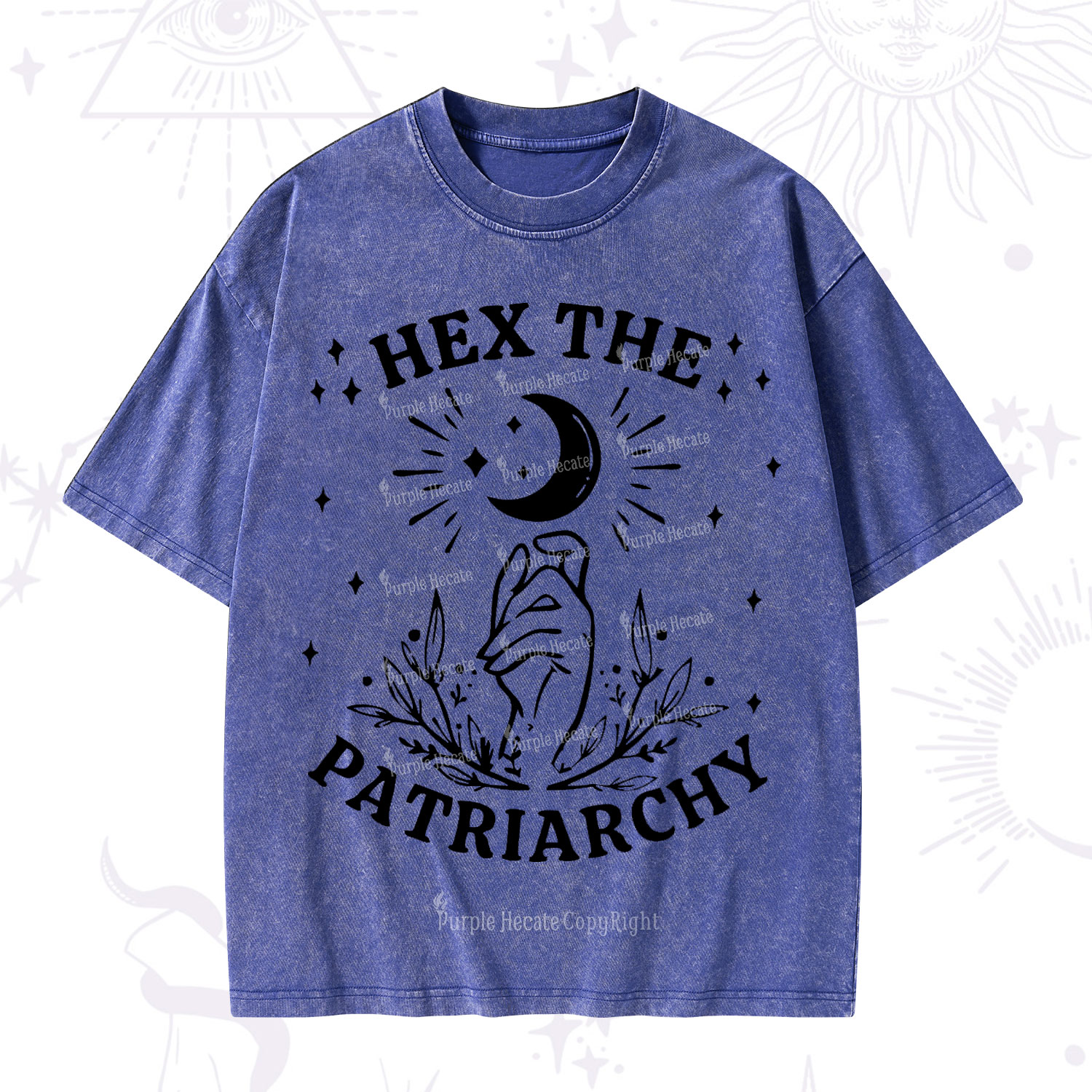 Purplehecate Hex The Patriarchy Washed T-Shirt