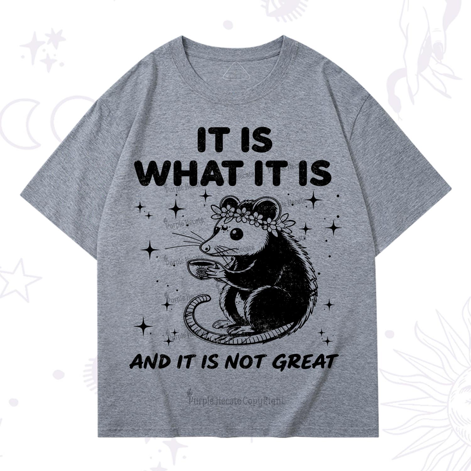 Purplehecate Possum It Is What It Is T-Shirt