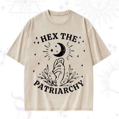 Purplehecate Hex The Patriarchy Washed T-Shirt