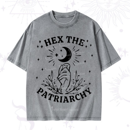 Purplehecate Hex The Patriarchy Washed T-Shirt