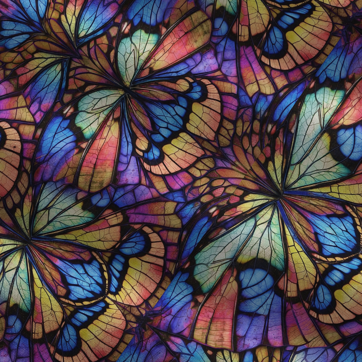 Purplehecate Colorful Butterfly Wing Pattern Tie Shoulder Maxi Dress