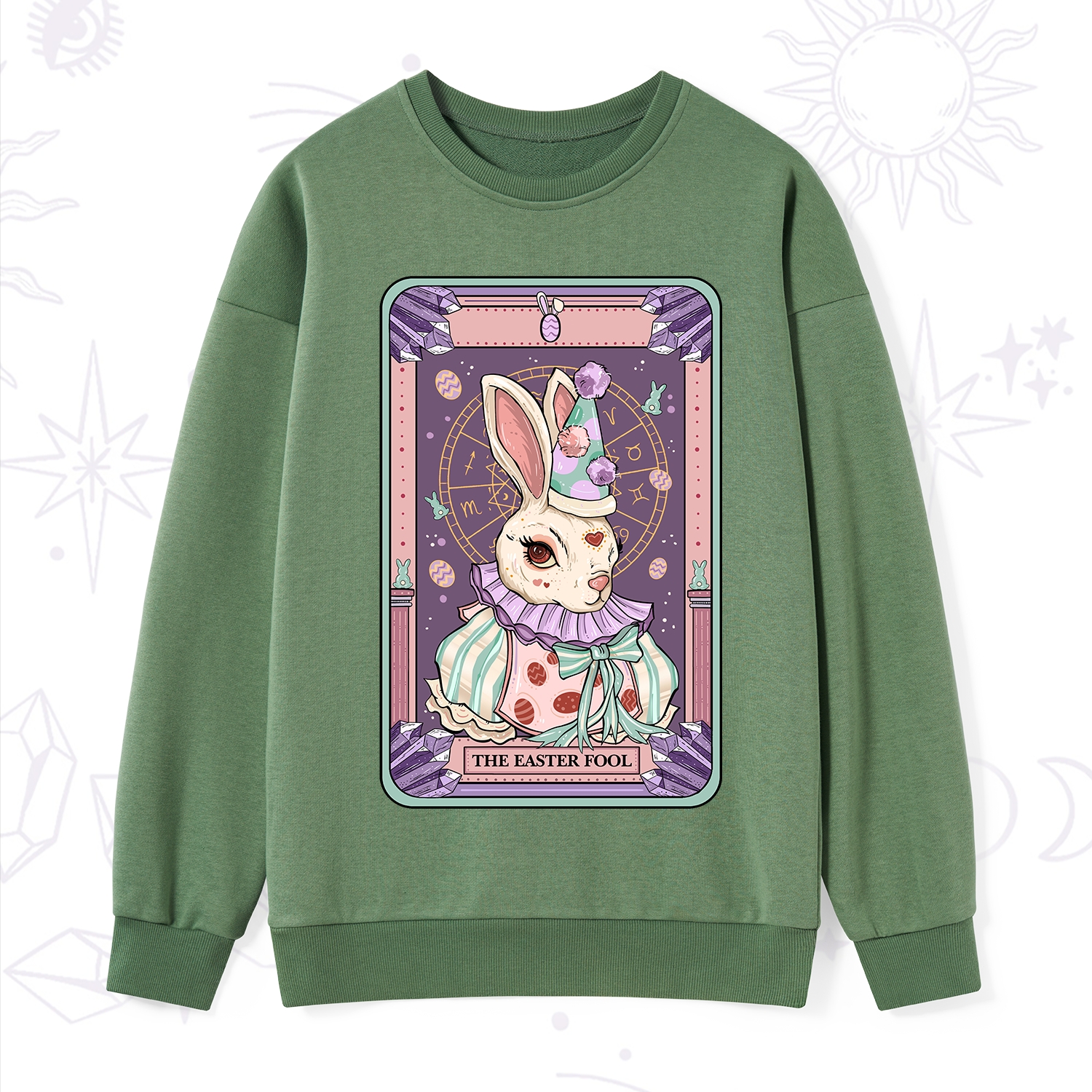 Purplehecate The Easter Fool Tarot Sweatshirt