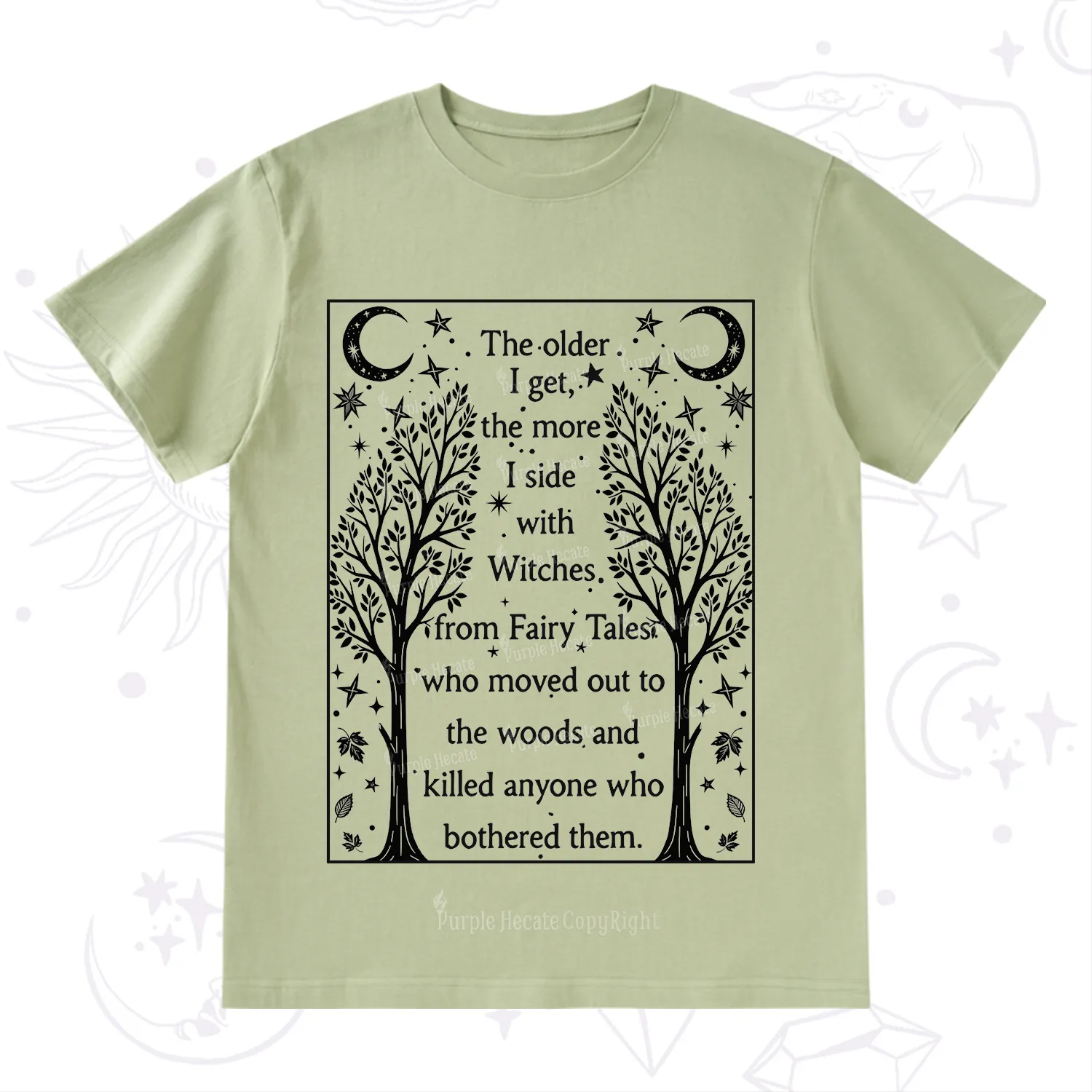 Purplehecate Side With Witches T-Shirt