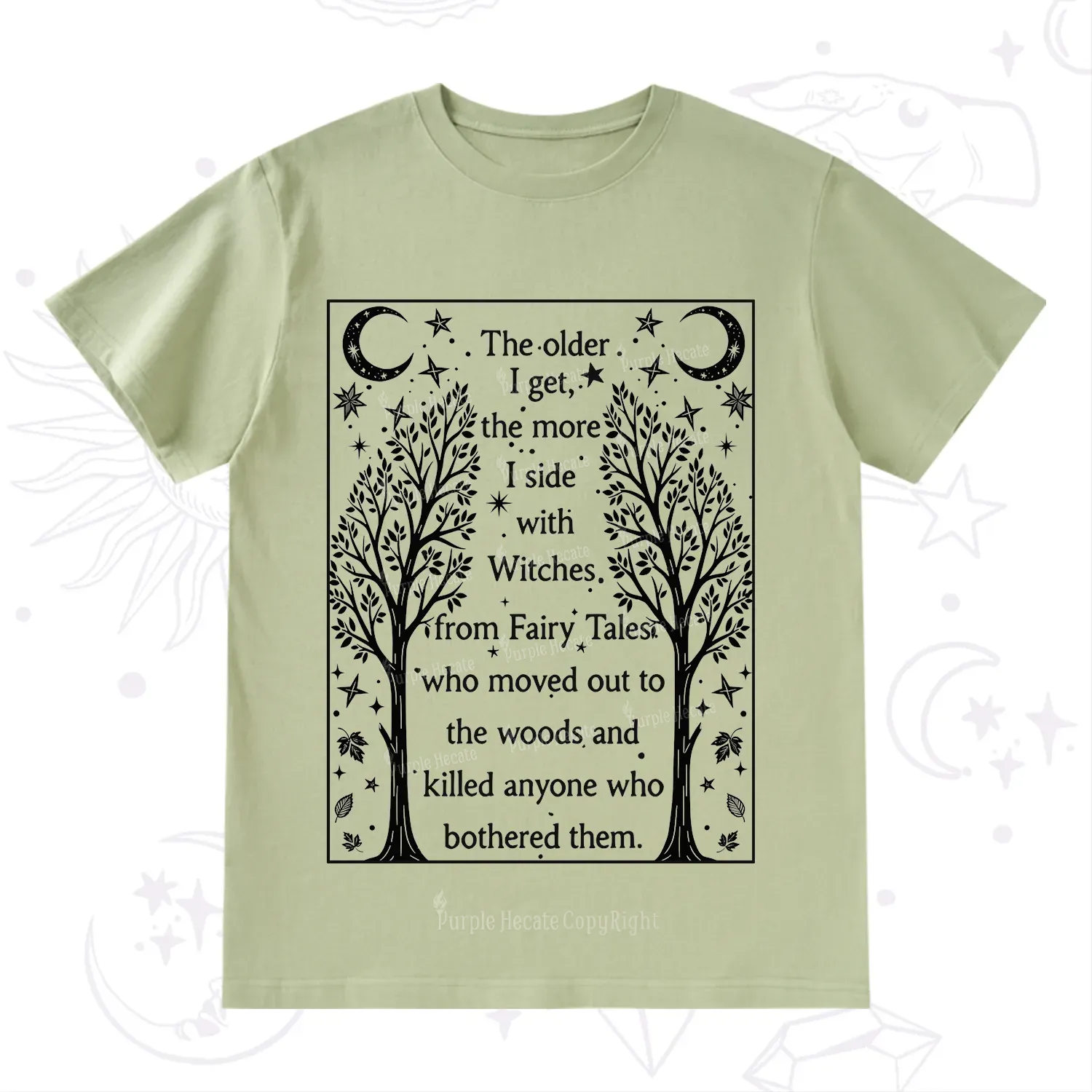 Purplehecate Side With Witches T-Shirt