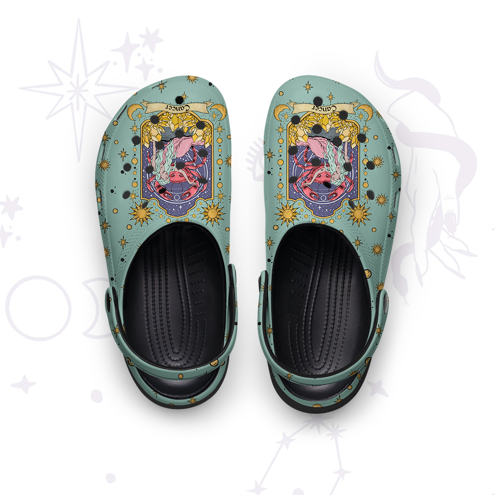 Purplehecate Cancer Zodiac Rubber Clogs