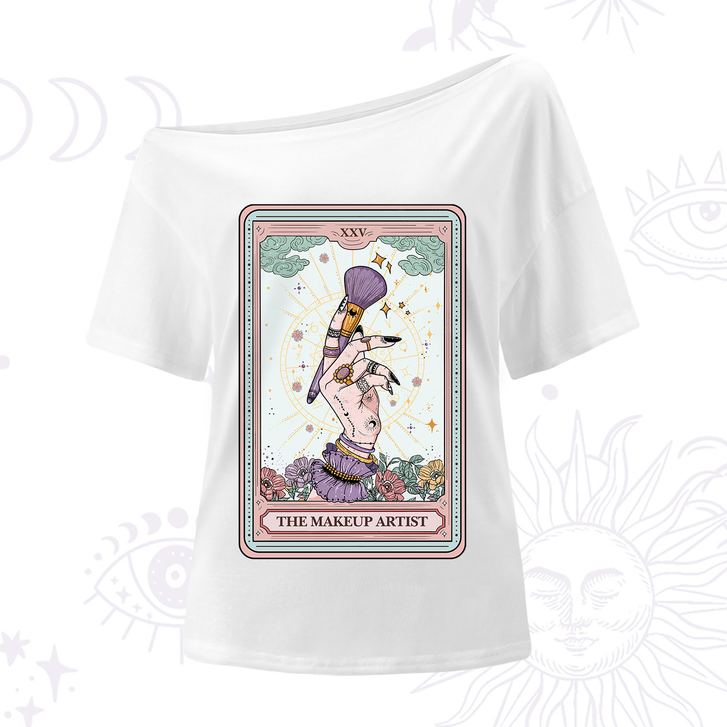 Purplehecate The Makeup Artist Tarot One Shoulder T-Shirt