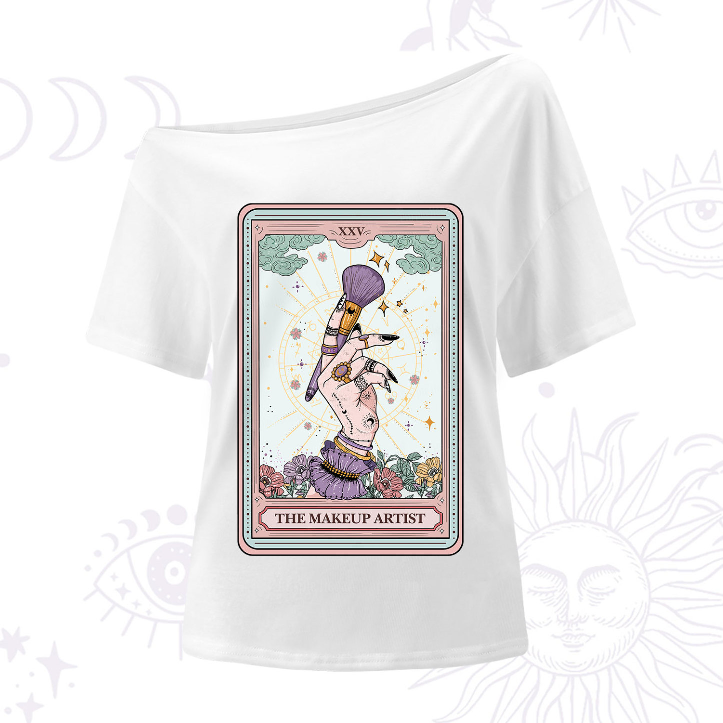 Purplehecate The Makeup Artist Tarot One Shoulder T-Shirt
