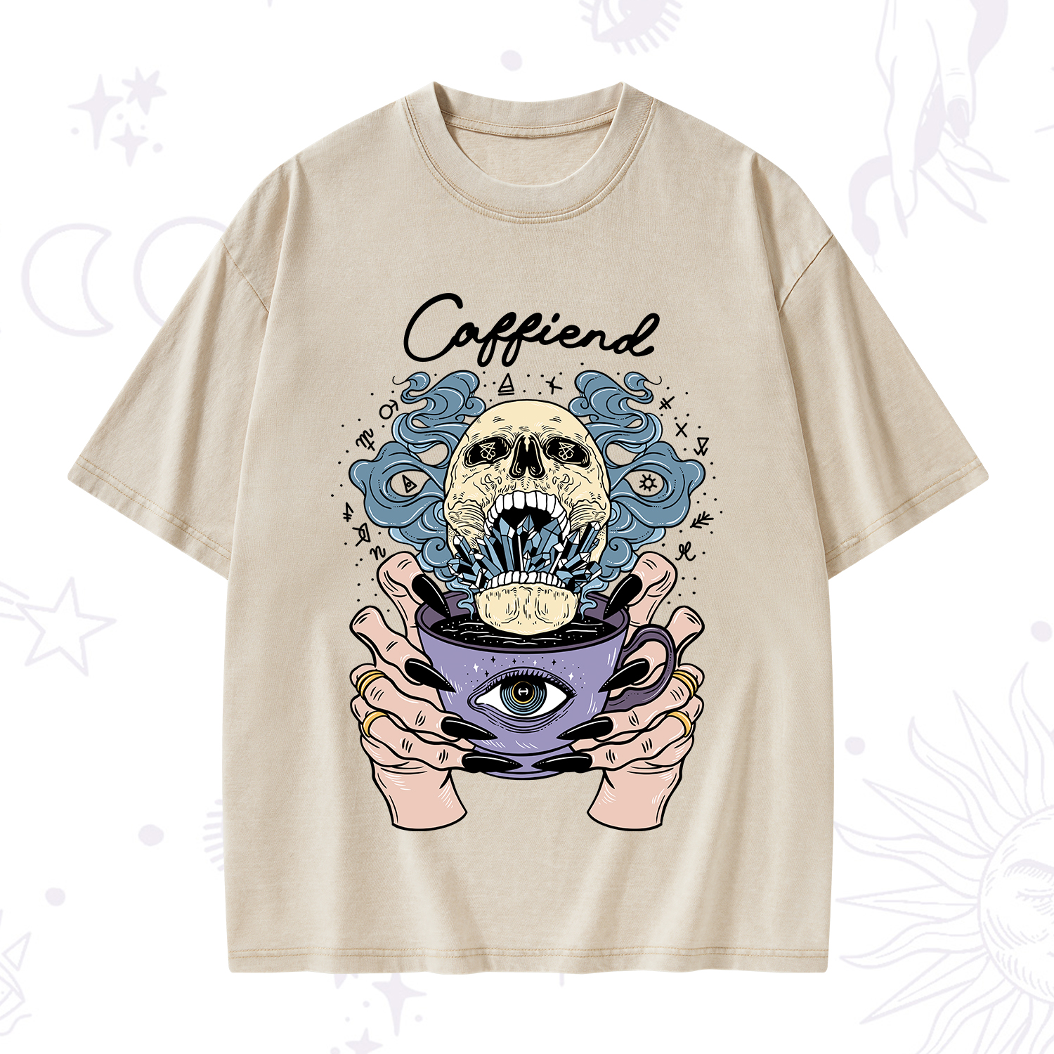 Purplehecate Caffiend Washed T-Shirt