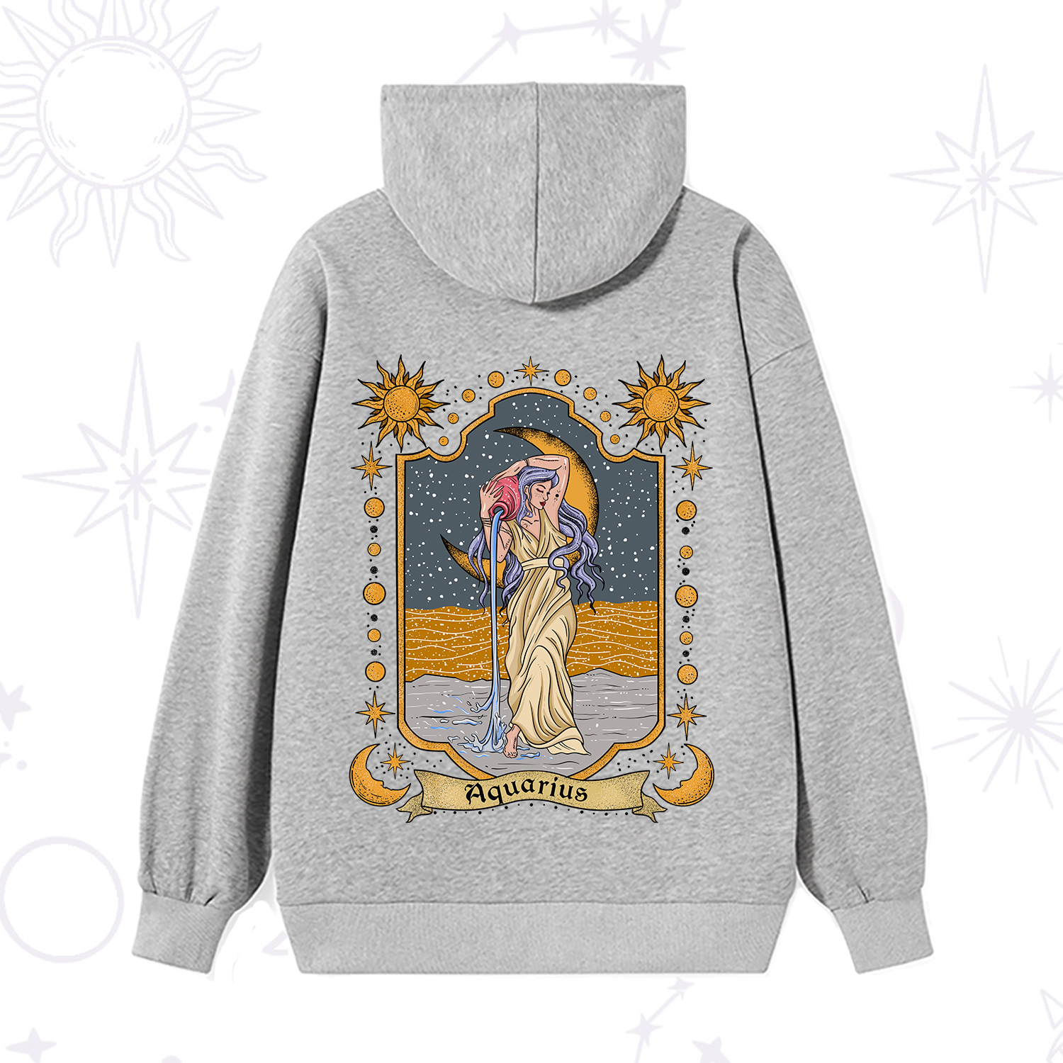 Purplehecate Aquarius Zodiac Hoodie
