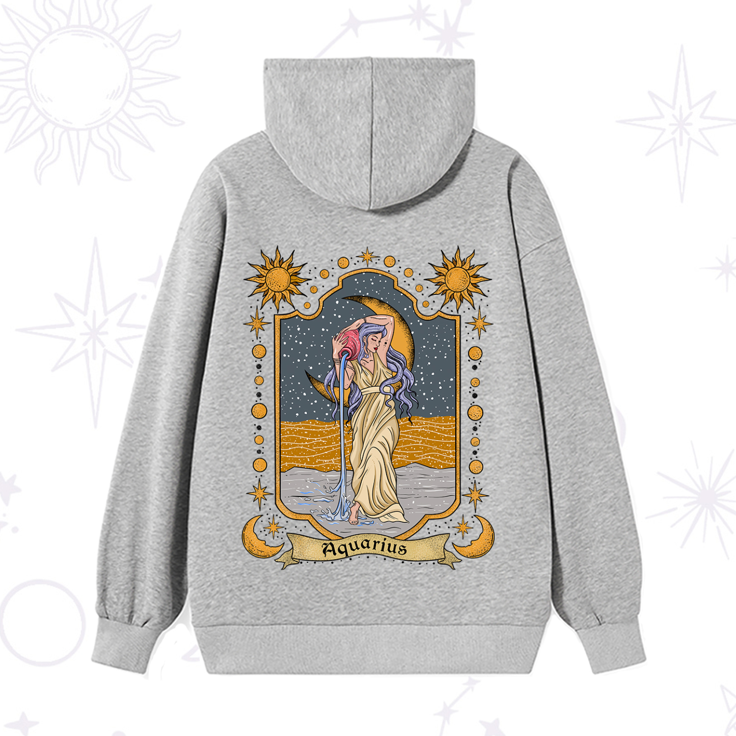Purplehecate Aquarius Zodiac Hoodie