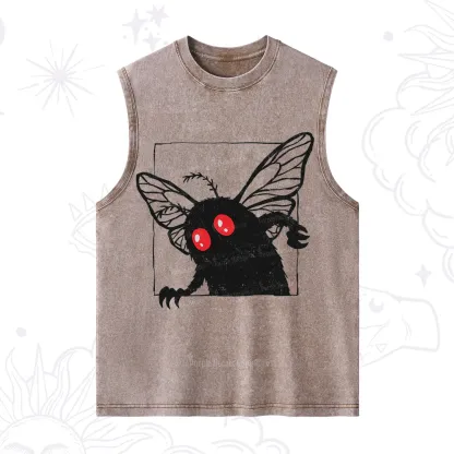 Purplehecate The Curious Mothman Washed Tank