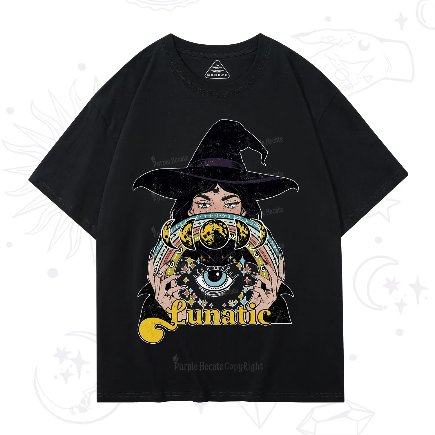 Purplehecate Witch of the Lunatic Moon Phase T-Shirt