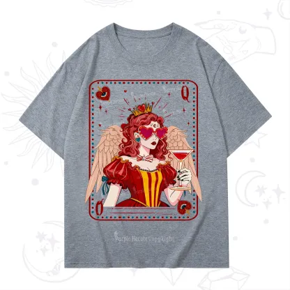 Purplehecate Queen of Hearts Angel Graphic T-Shirt