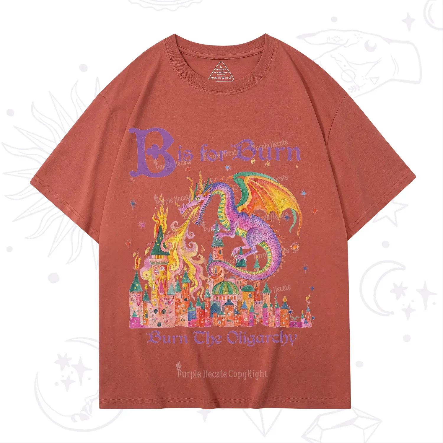 Purplehecate Burn The Oligarchy T-Shirt