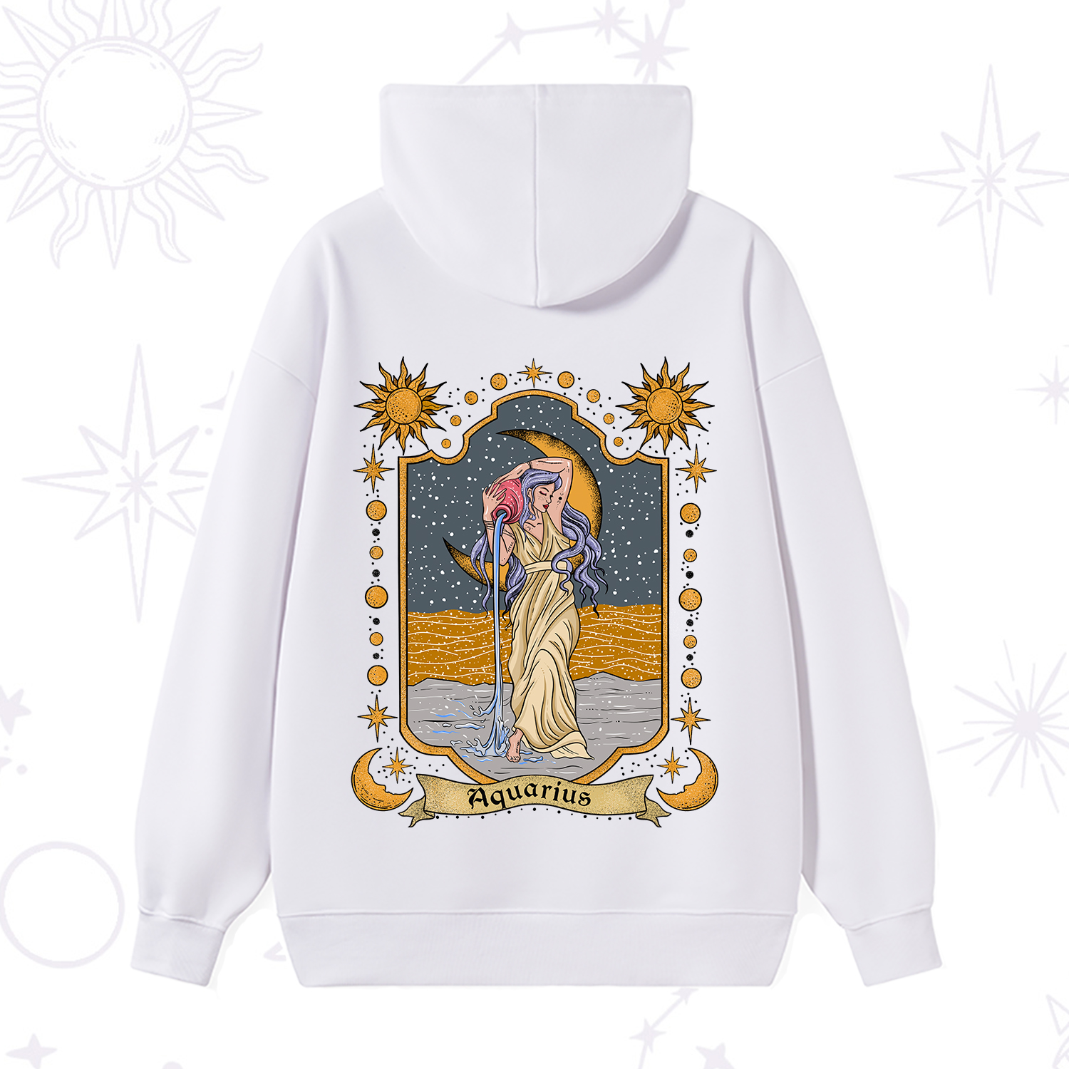 Purplehecate Aquarius Zodiac Hoodie