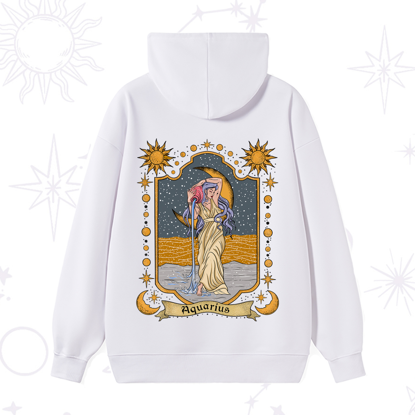 Purplehecate Aquarius Zodiac Hoodie