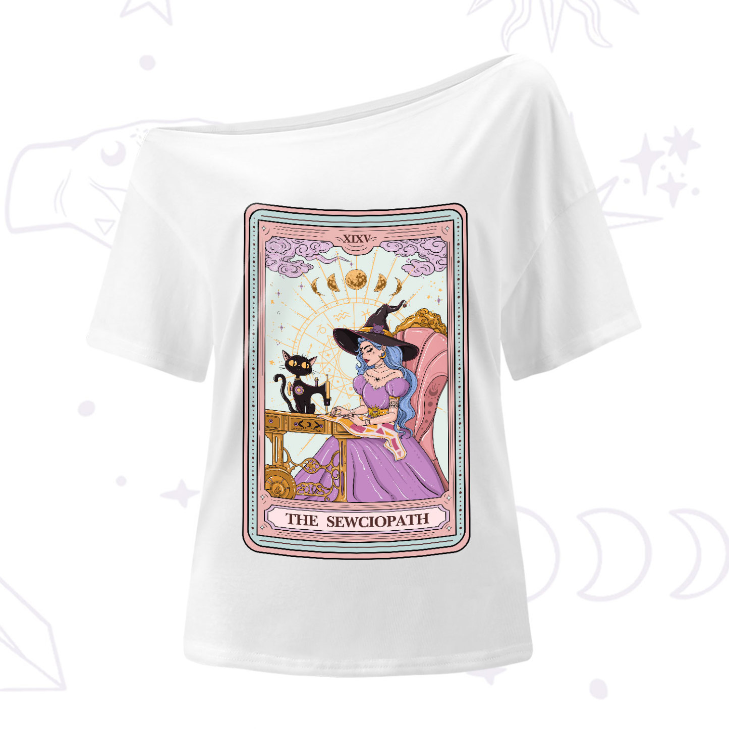 Purplehecate The Sewciopath Tarot One-Shoulder T-Shirt