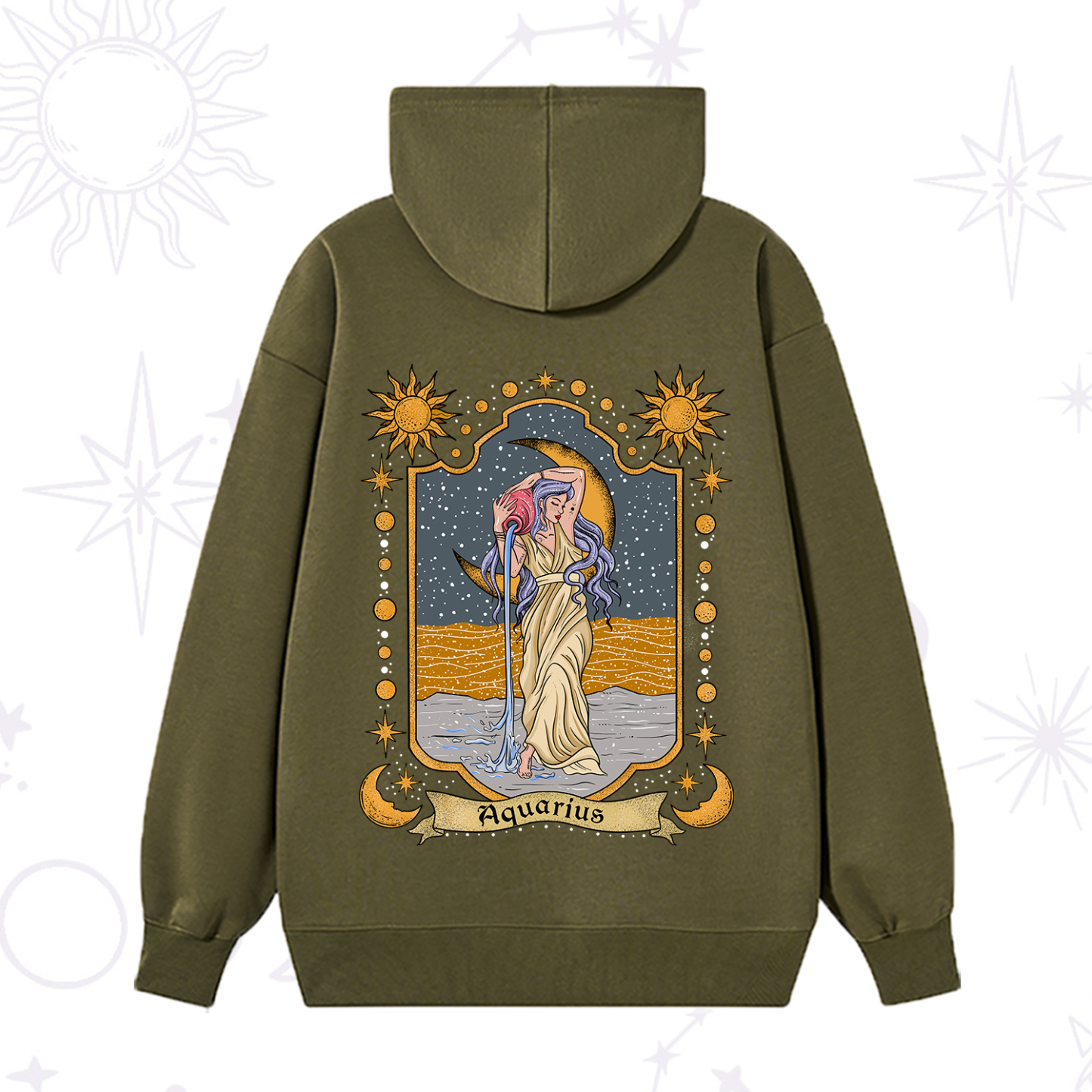 Purplehecate Aquarius Zodiac Hoodie