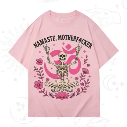 Purplehecate Namaste Motherf*cker Skeleton T-Shirt