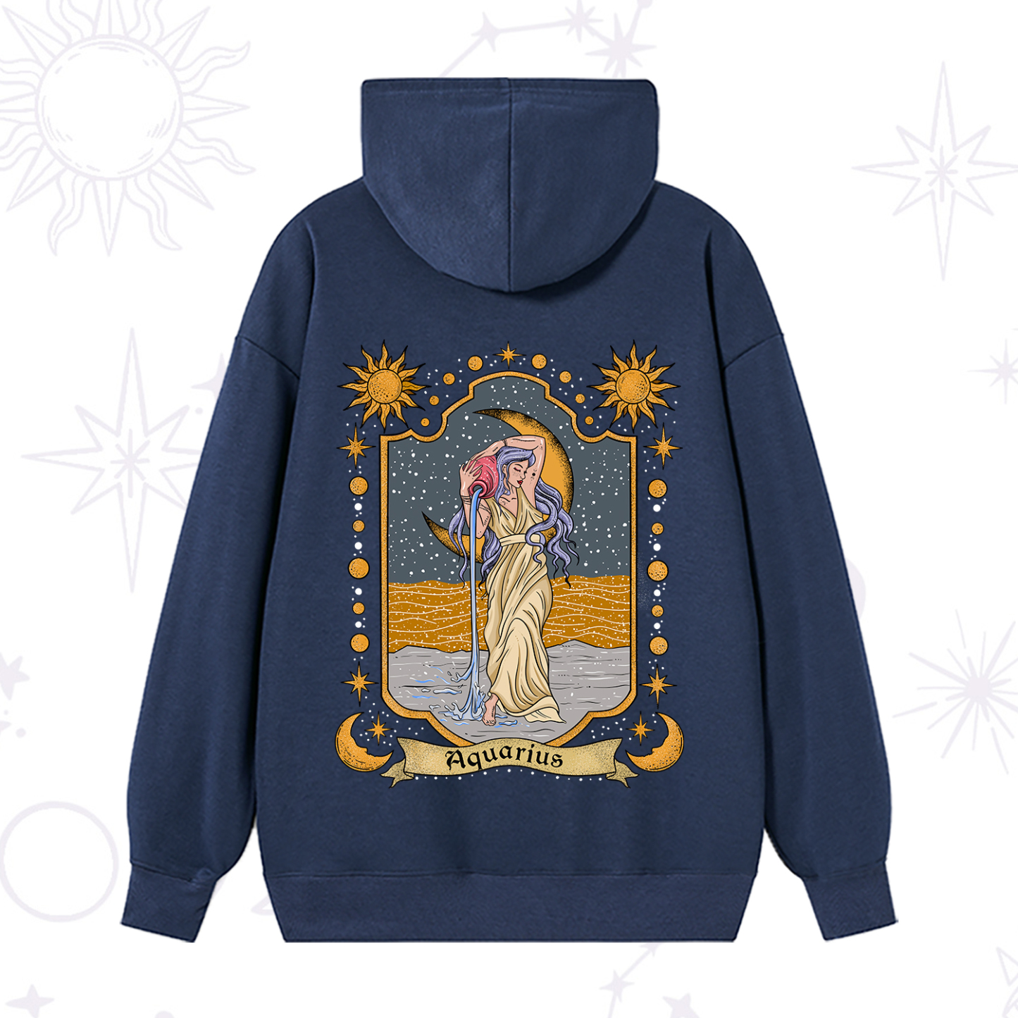 Purplehecate Aquarius Zodiac Hoodie