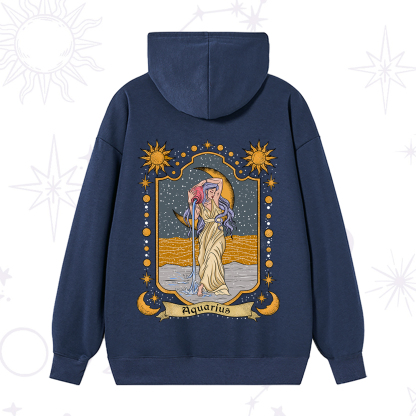 Purplehecate Aquarius Zodiac Hoodie