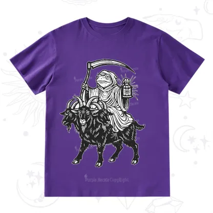 Purplehecate Death Frog Goat Rider T-Shirt
