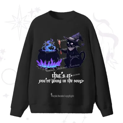 Purplehecate Trust Your Instincts Fuzzy Ugly Sweater