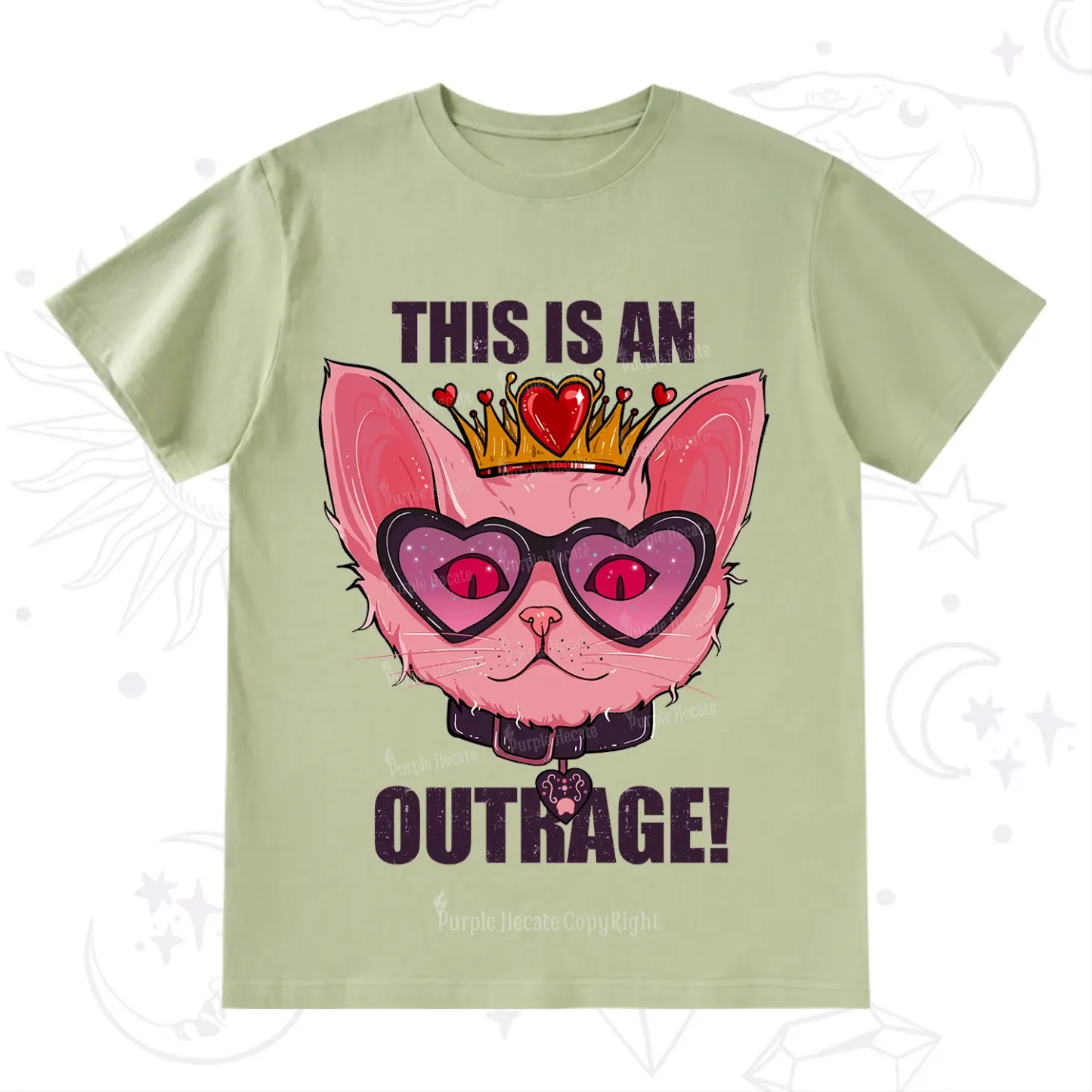 Purplehecate This is an Outrage T-Shirt