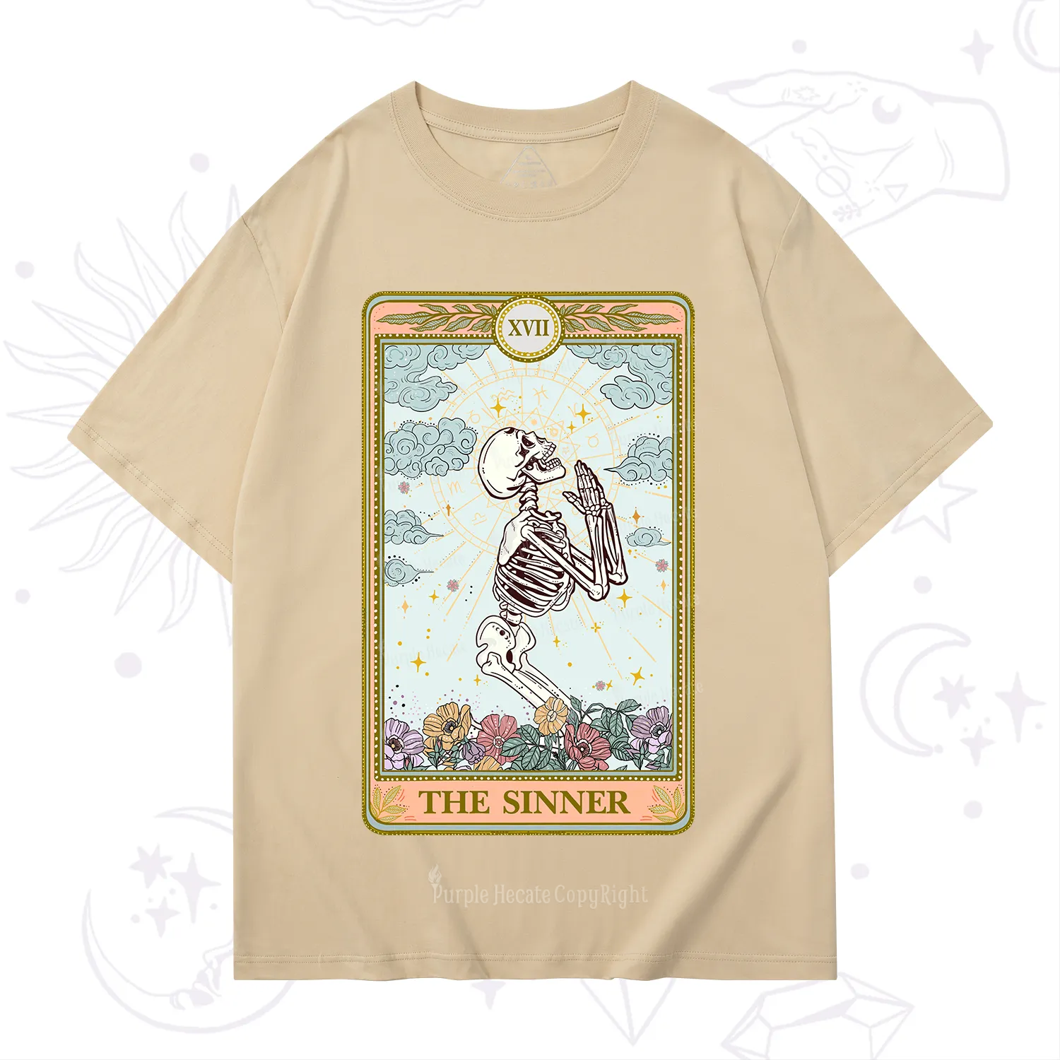 Purplehecate The Sinner Tarot Card T-Shirt