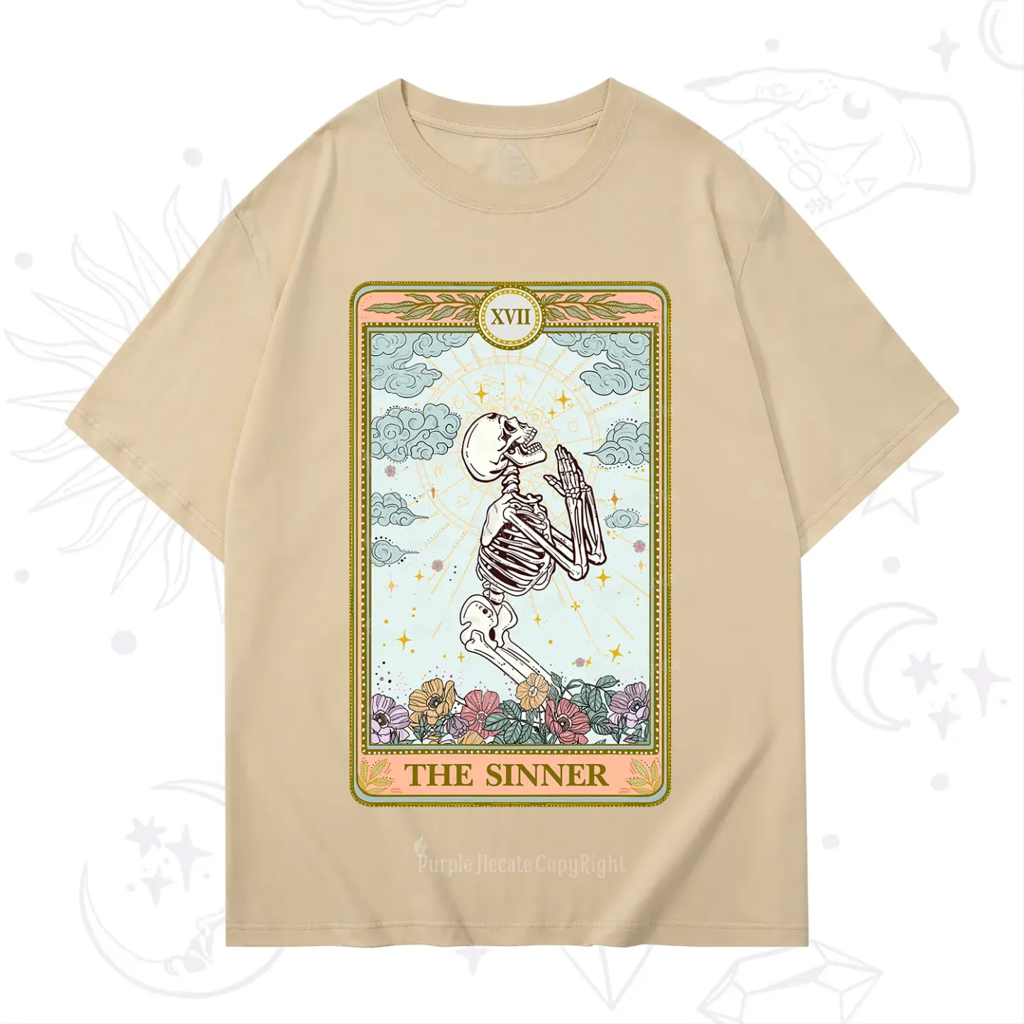 Purplehecate The Sinner Tarot Card T-Shirt