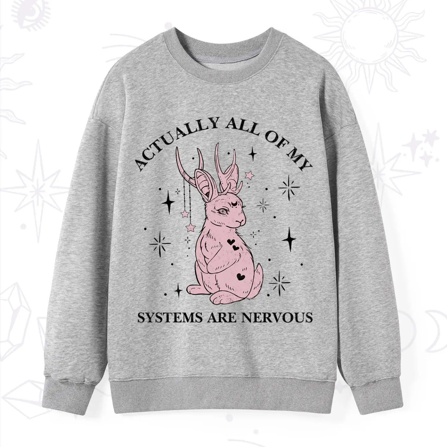 Purplehecate Actually All Of My Systems Are Nervous Sweatshirt