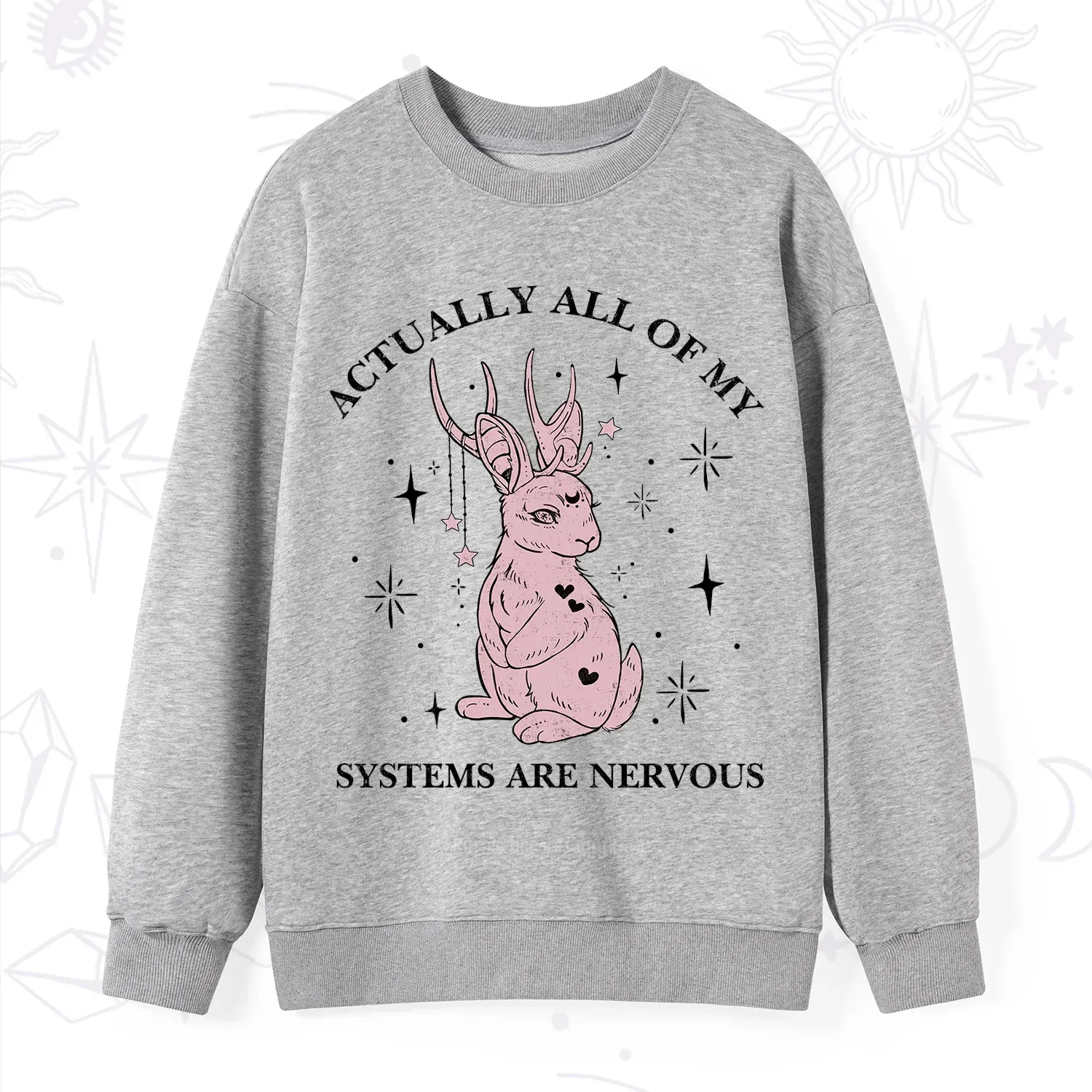 Purplehecate Actually All Of My Systems Are Nervous Sweatshirt