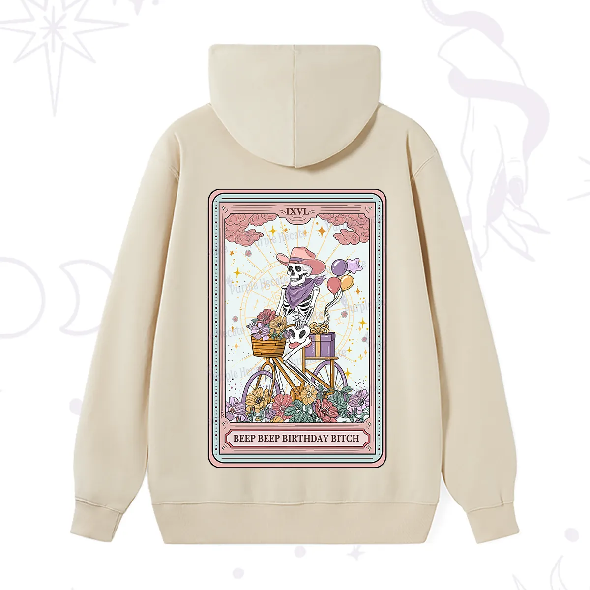Purplehecate The Beep Beep Birthday Bitch Tarot Hoodie