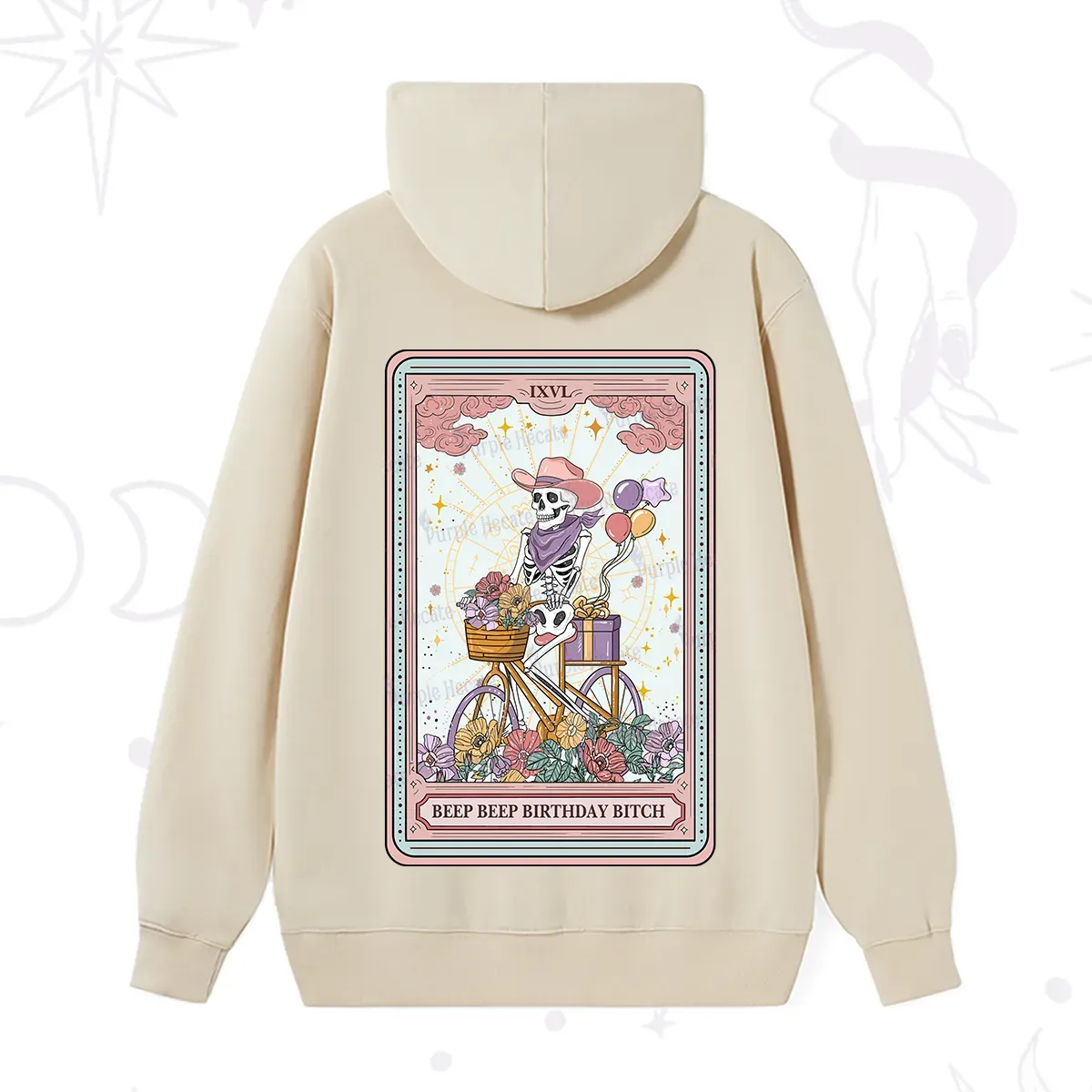 Purplehecate The Beep Beep Birthday Bitch Tarot Hoodie