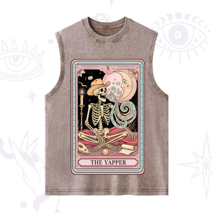 Purplehecate The Skeleton Yapper Tarot Washed Tank
