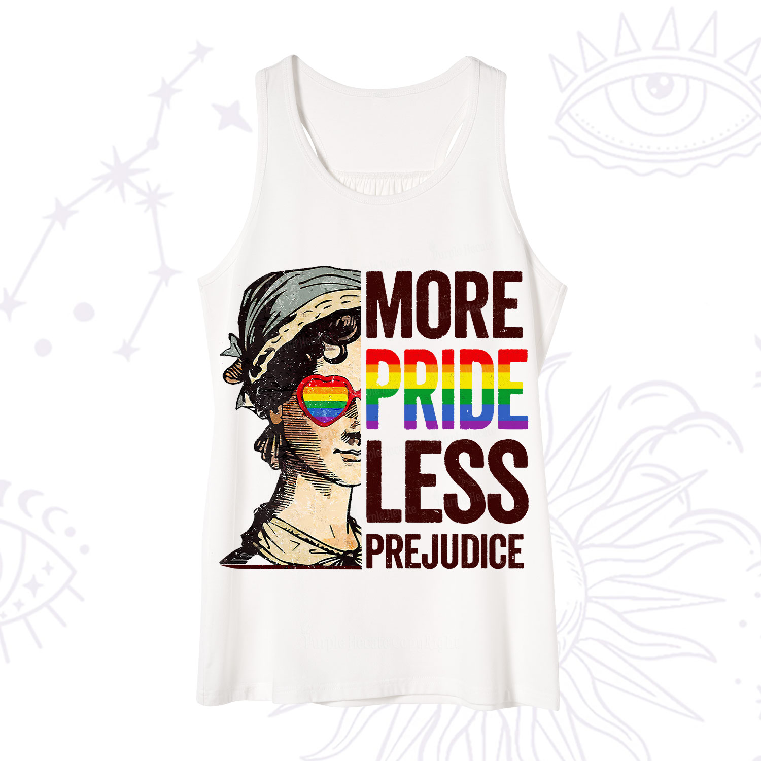 Purplehecate More Pride Less Prejudice Rainbow Tank