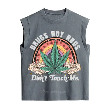 Purplehecate Drugs Not Hugs Vintage Washed Tank