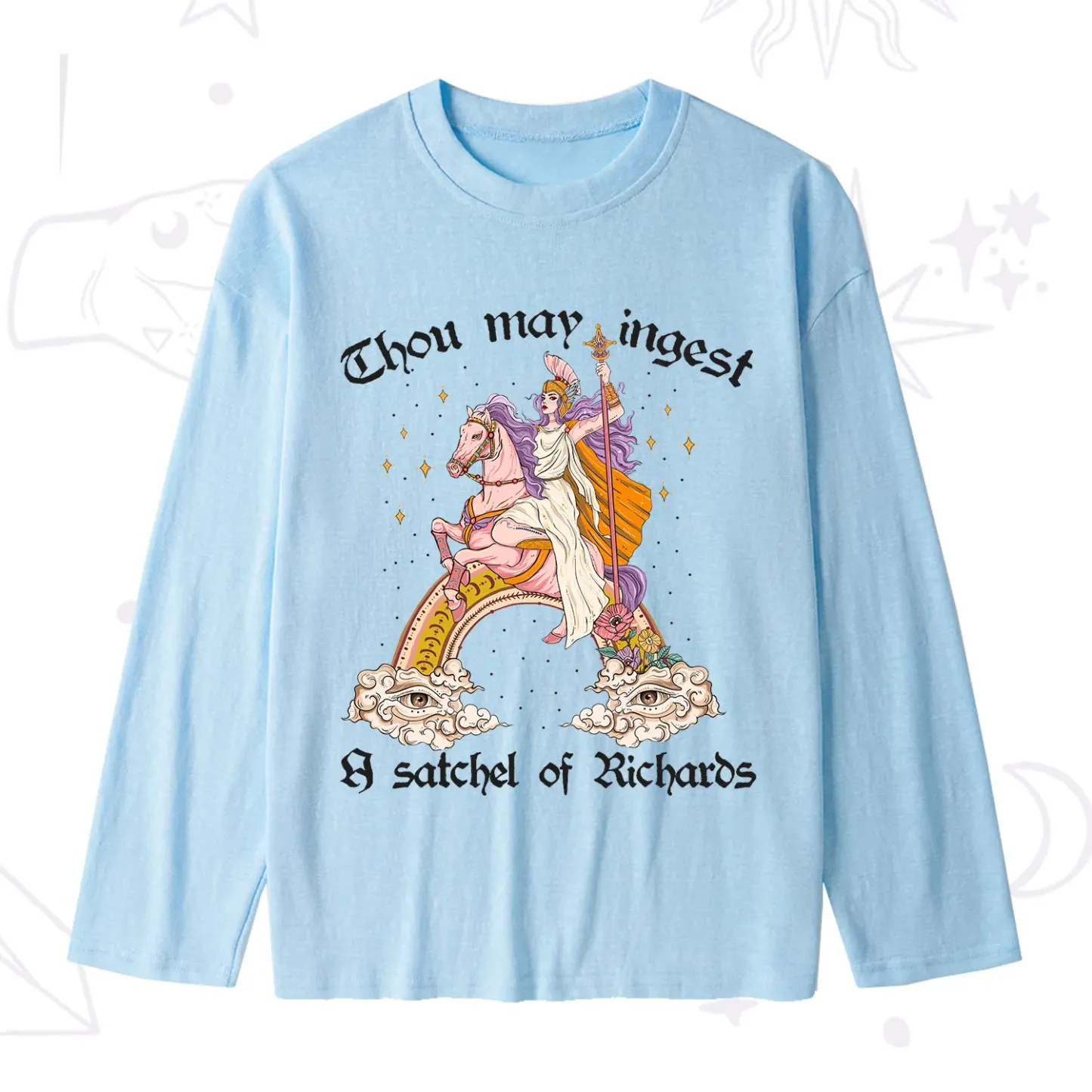 Purplehecate Thou may ingest a satchel of Richards Slub Long Sleeve T-Shirt