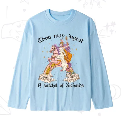 Purplehecate Thou may ingest a satchel of Richards Slub Long Sleeve T-Shirt