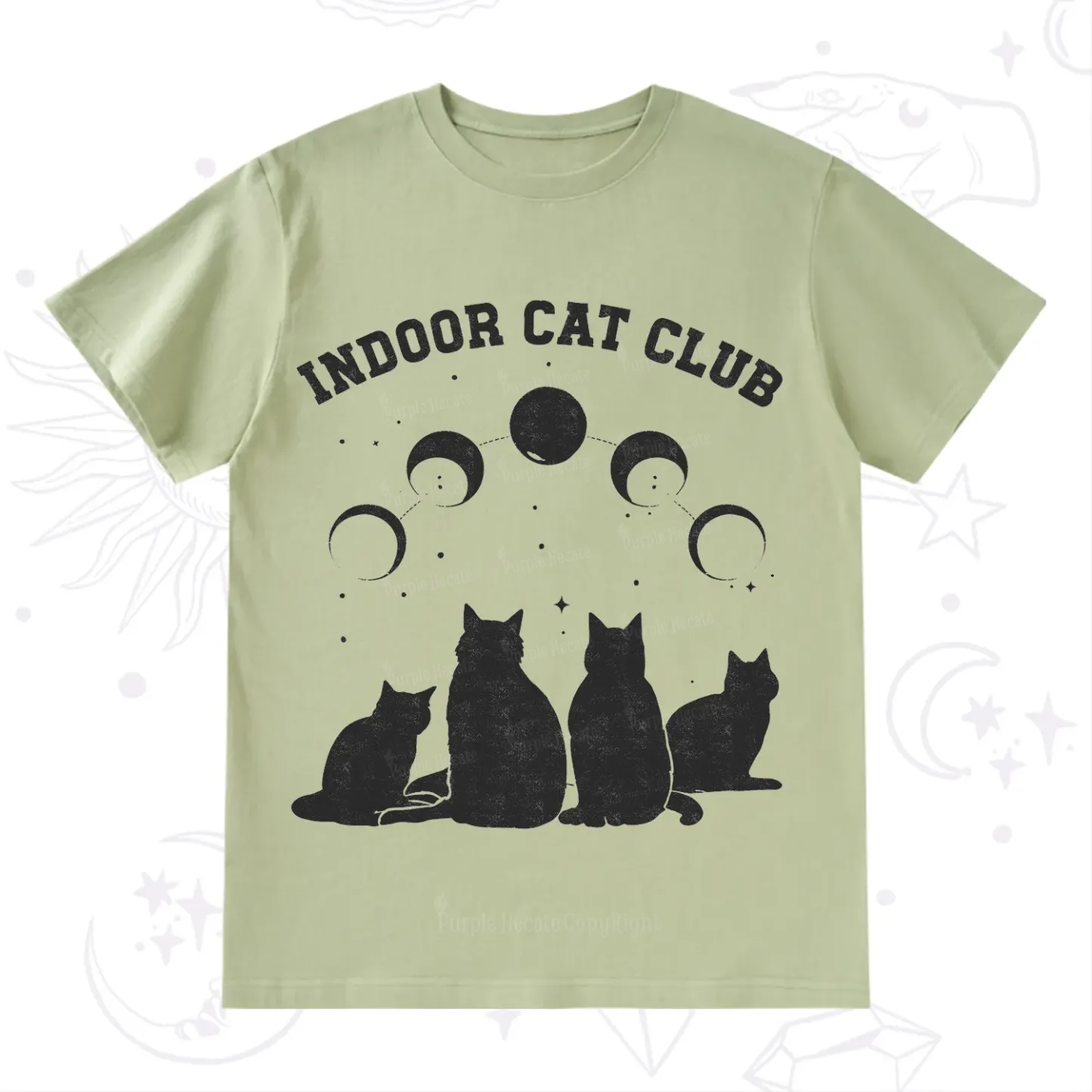 Purplehecate Indoor Cat Club T-Shirt