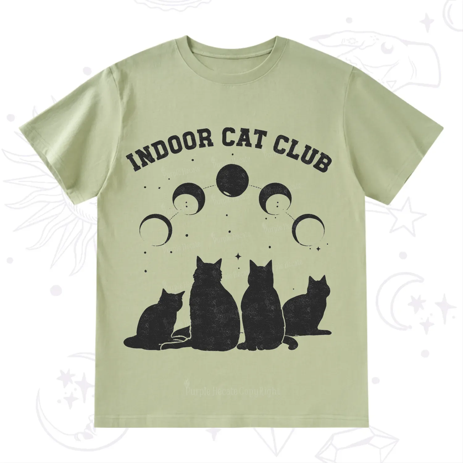 Purplehecate Indoor Cat Club T-Shirt