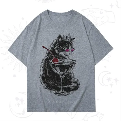 Purplehecate Martini Queen Cat T-Shirt