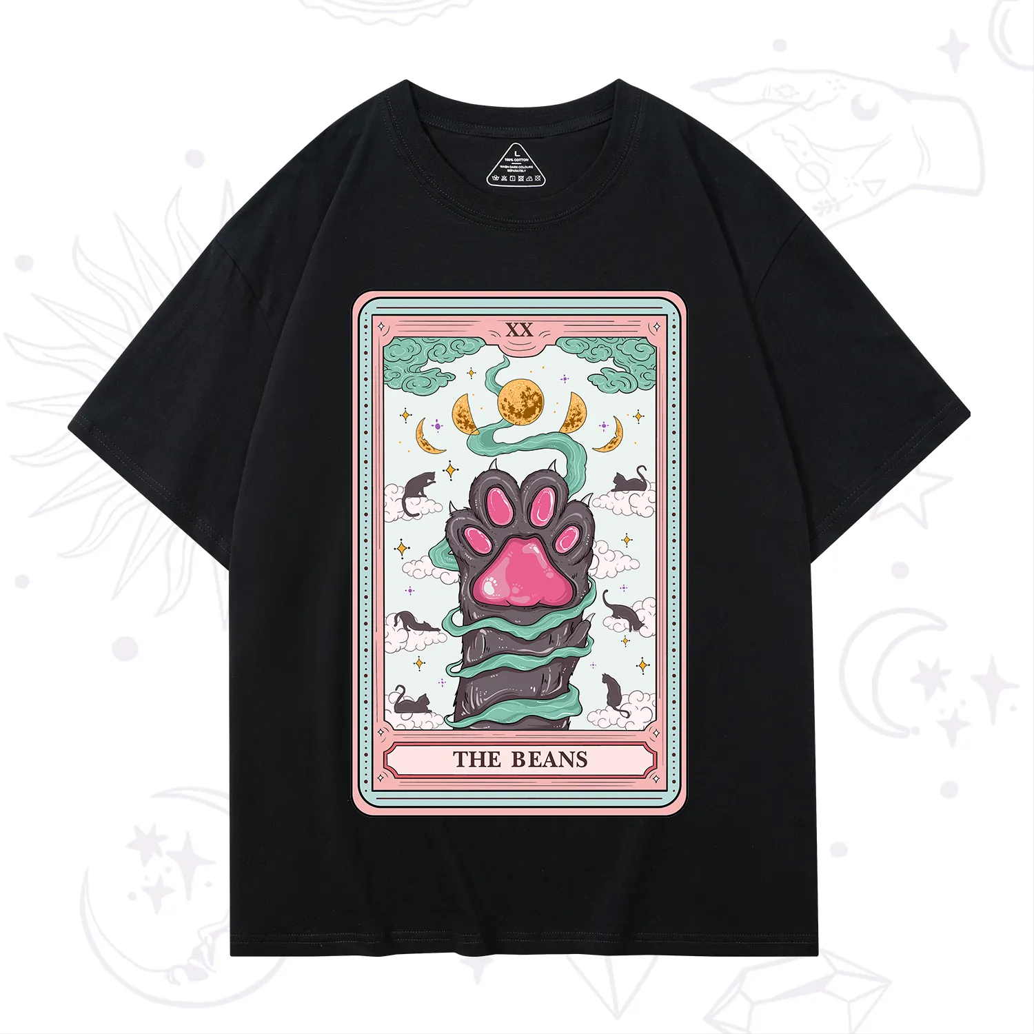Purplehecate The Beans Cat Tarot T-Shirt