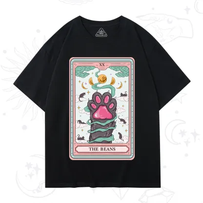 Purplehecate The Beans Cat Tarot T-Shirt