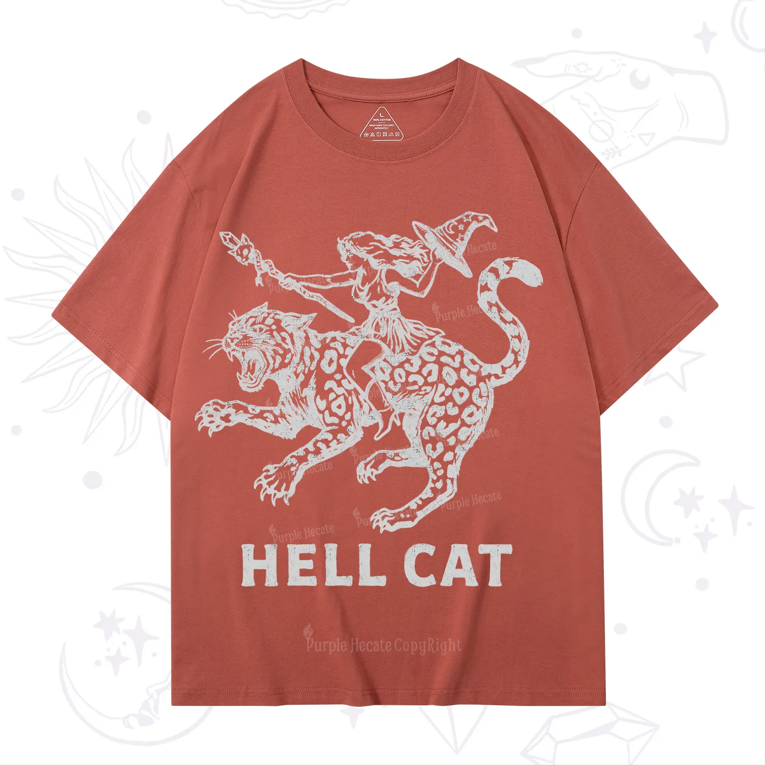 Purplehecate Hex Girl Hell Cat T-Shirt