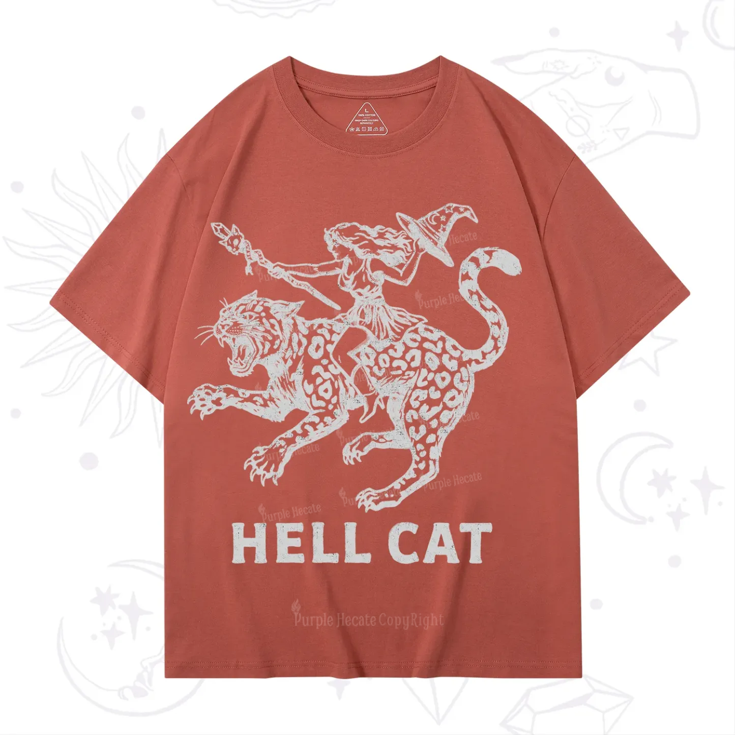 Purplehecate Hex Girl Hell Cat T-Shirt