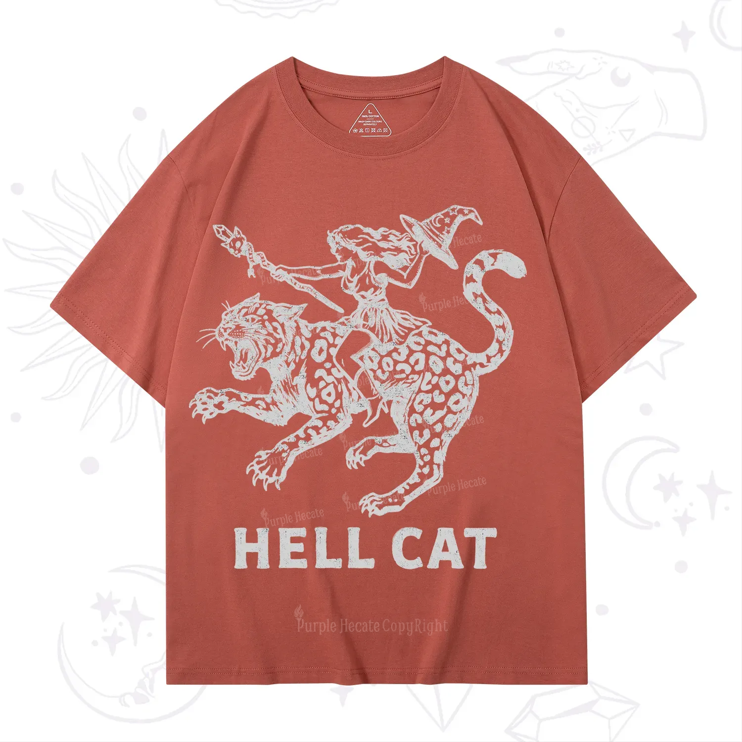 Purplehecate Hex Girl Hell Cat T-Shirt